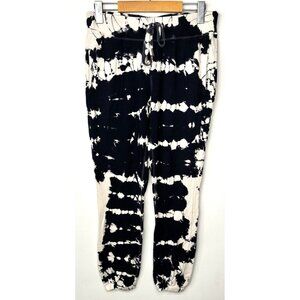 Young Fabulous & Broke Womens Tie Dye Joggers Sweatpants Navy White SIze Small